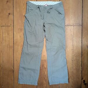 The North Face Green Pants Women's Size 10 Drawstring Ripstop Nylon Outdoors